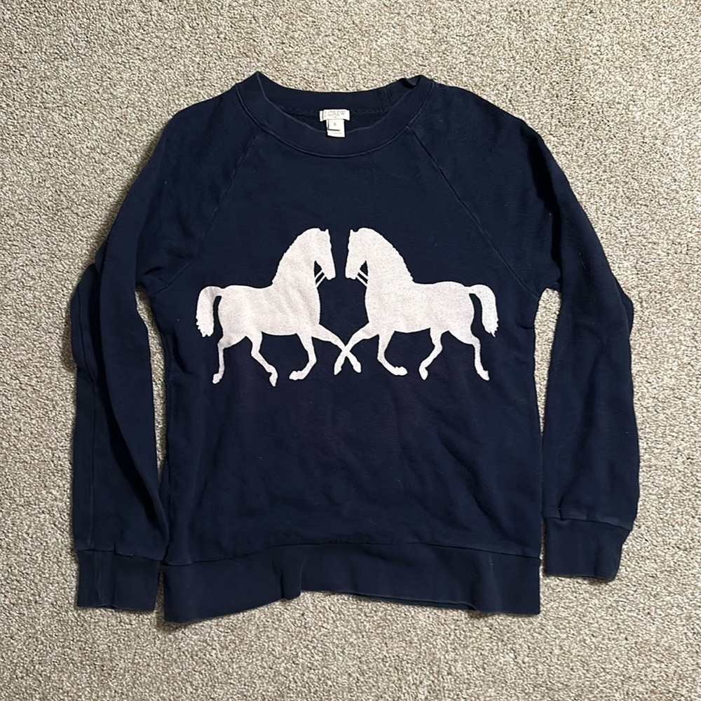 J. Crew horse sweatshirt